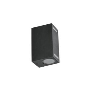 Venkovní nástěnné svítidlo QUERK 2xGU10/35W/230V IP54 15 cm černá