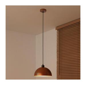 - Lustr na lanku IRONLINE 1xE27/15W/230V pr. 27 cm měděná/černá