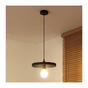 - Lustr na lanku IRONLINE 1xE27/15W/230V pr. 30 cm černá/měděná