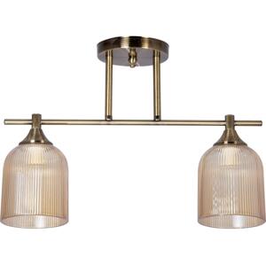 Lustr na tyči 2xE14/60W/230V mosaz