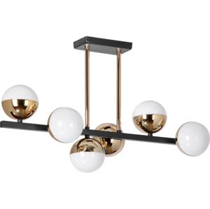 LED Lustr na tyči 6xLED/7W/230V zlatá/černá