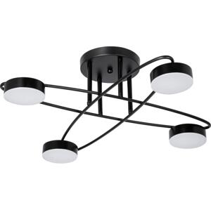 LED Lustr na tyči 4xLED/7W/230V černá