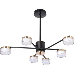 LED Lustr na tyči 6xLED/6W/230V 3000-6500K pr. 59 cm zlatá/černá