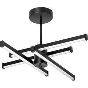 LED Lustr na tyči 4xLED/10W/230V 3000-6500K pr. 68 cm černá