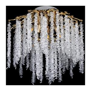 Přisazený lustr 6xE14/60W/230V + 3xLED/3W pr. 54 cm zlatá