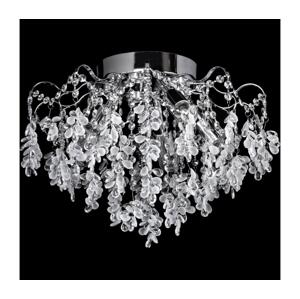 LED Přisazený lustr 5xE27/60W/230V + 5xLED/3W pr. 50 cm zlatá