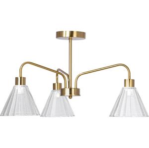 Lustr na tyči 3xE27/60W/230V zlatá