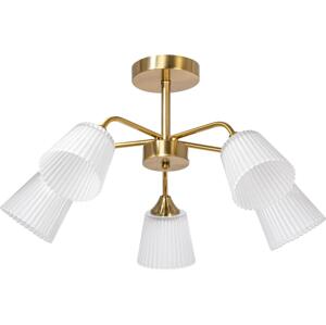 Lustr na tyči 5xE14/60W/230V zlatá