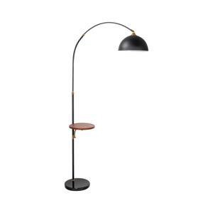 Stojací lampa se stolkem 1xE27/60W/230V černá
