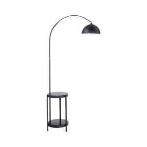 Stojací lampa se stolkem 1xE27/60W/230V černá