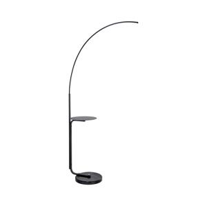 LED Stojací lampa se stolkem LED/20W/230V 3000-6500K černá