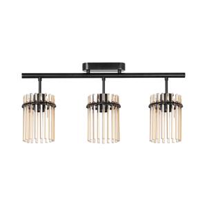 Přisazený lustr 3xE27/60W/230V černá/béžová