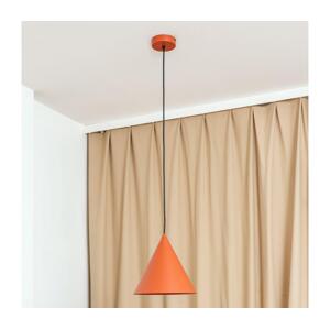Lustr na lanku ETNA 1xE27/15W/230V pr. 25 cm oranžová