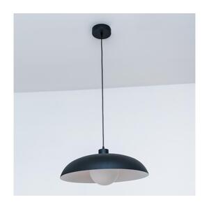 Lustr na lanku ECLIPSE 1xE27/15W/230V černá/bílá
