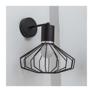 Nástěnná lampa SOLANO 1xE27/15W/230V černá/lesklý chrom