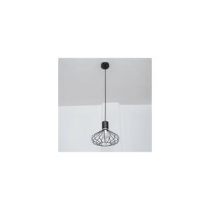 Lustr na lanku SOLANO 1xE27/15W/230V černá/lesklý chrom