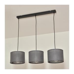 Lustr na lanku ALBA 3xE27/15W/230V šedá