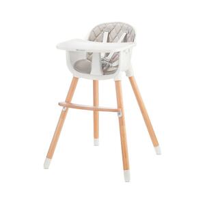 Kinderkraft KINDERKRAFT - Dětská jídelní židle SIENNA buk/šedá