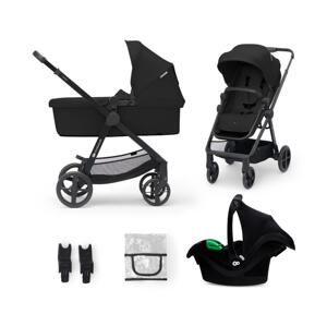 Kinderkraft KINDERKRAFT -Kombinovaný kočárek 3v1 NEWLY Classic black  + autosedačka MINK PRO