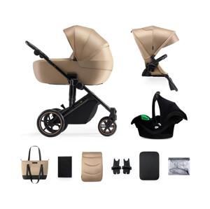 Kinderkraft KINDERKRAFT SELECT - Kombinovaný kočárek 3v1 PRIME 2 Premium Sandrose beige