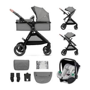 Kinderkraft KINDERKRAFT - Kombinovaný kočárek 3v1 ESME Moonlight grey + autosedačka MINK PRO
