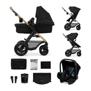 Kinderkraft KINDERKRAFT-Kombinovaný kočárek 3v1 MOOV 2 AIR Pure black + autosedačka MINK PRO
