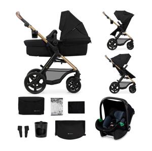 Kinderkraft KINDERKRAFT - Kombinovaný kočárek 3v1 MOOV 2 Pure black + autosedačka MINK PRO