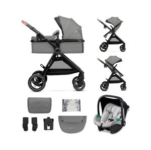 KINDERKRAFT - Kombinovaný kočárek 3v1 ESME Moonlight grey + autosedačka MINK PRO KSESME00GRY300N