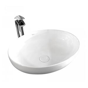 REA-U8198 - Umyvadlo na desku CAROLA SLIM 39x51,5 cm keramika/lesklá bílá REA-U8198