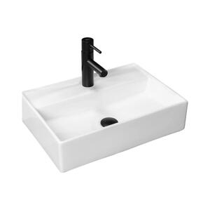 REA-U5000 - Umyvadlo na desku VALERIA 35,5x50,5 cm keramika/lesklá bílá REA-U5000