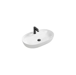 REA-U7900 - Umyvadlo na desku AURA 40,5x60,5 cm keramika/lesklá bílá REA-U7900