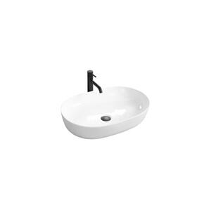 REA-U0024 - Umyvadlo na desku CLEO 41x60,5 cm keramika/lesklá bílá REA-U0024