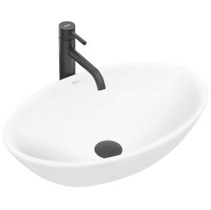 REA-U4603 - Umyvadlo na desku PAMELA 33x53 cm keramika/lesklá bílá REA-U4603