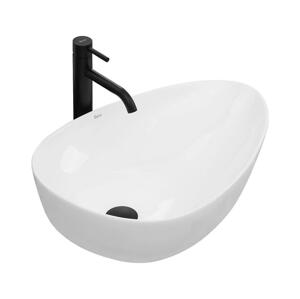 REA-U8536 - Umyvadlo na desku GRETA 39x56 cm keramika/lesklá bílá REA-U8536