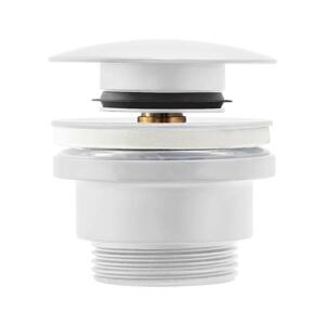 REA-A2361 - Umyvadlová výpusť CLICK-CLACK pr. 6,4 cm matná bílá REA-A2361