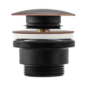 REA-A5218 - Umyvadlová výpusť CLICK-CLACK pr. 6,4 cm černá REA-A5218