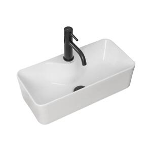 REA-U0699 - Umyvadlo na desku MERY 25x50,5 cm keramika/lesklá bílá REA-U0699