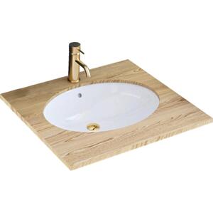 REA-U6330 - Zápustné umyvadlo NEL 39x47,5 cm keramika/lesklá bílá REA-U6330