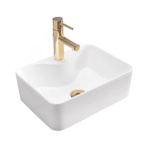 REA-U8196 - Umyvadlo na desku KELLY MINI 31x41 cm keramika/lesklá bílá REA-U8196