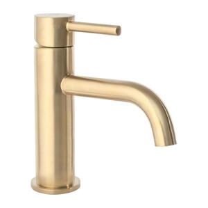 REA-B4527 - Umyvadlová baterie LUNGO 16,5 cm broušená zlatá REA-B4527