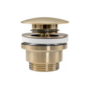 REA-A8585 - Umyvadlová výpusť CLICK-CLACK pr. 6,4 cm broušená zlatá REA-A8585