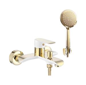 REA-B9932 - Vanová sada BLOOM matná bílá/zlatá REA-B9932