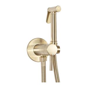 REA-B6311 -Bidetová baterie se sprškou pro podom. instalaci LUNGO broušená zlatá REA-B6311