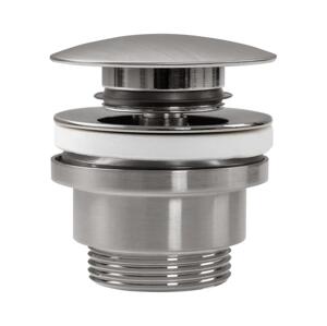 REA-A6000 - Umyvadlová výpusť CLICK-CLACK pr. 6,4 cm kartáčovaný nikl REA-A6000