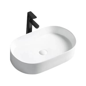 REA-U1055 - Umyvadlo na desku NADIA 38,5x61 cm keramika/lesklá bílá REA-U1055