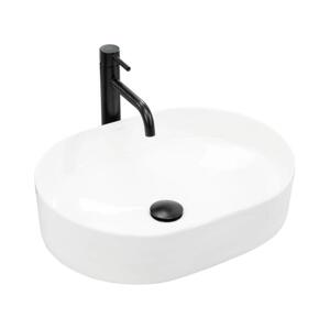 REA-U6563 - Umyvadlo na desku NADIA 38x50 cm keramika/lesklá bílá REA-U6563