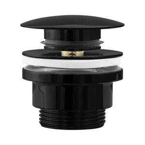 REA-A4100 - Umyvadlová výpusť CLICK-CLACK pr. 6,4 cm lesklá černá REA-A4100