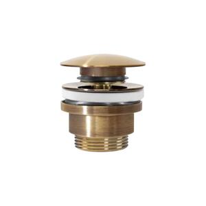 REA-A8110 - Umyvadlová výpusť CLICK-CLACK pr. 6,4 cm zlatá REA-A8110