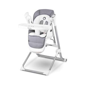 Lionelo Lionelo - Dětská jídelní židle NILES Grey 4xAA