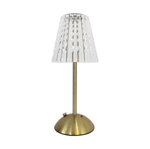LED Stmívatelná dotyková nabíjecí stolní lampa ELBA LED/1,6W/5V zlatá/čirá